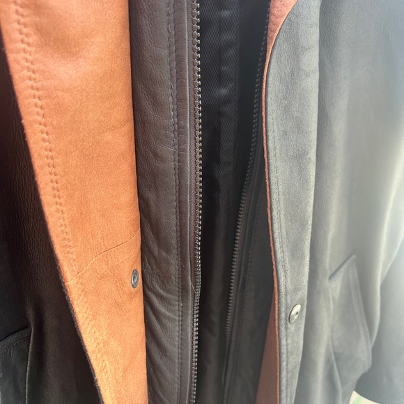 Remy Double Collar Men’s Leather Jacket - Picture 6 of 7